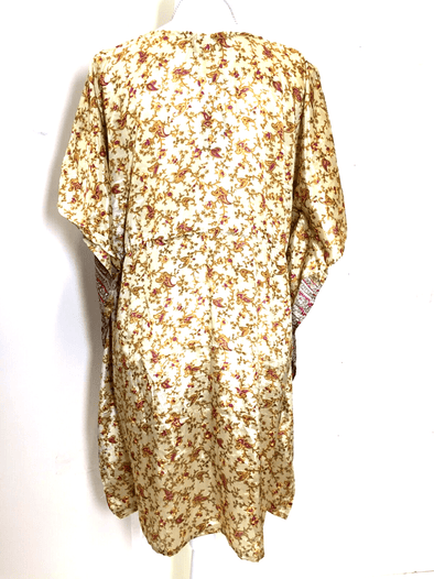 Festival Stall LTD Boho festival Clothing Festival Tunic Dress Top Blouse Kaftan Boho Hippy Sari Silk Cover up UK 8 - 18