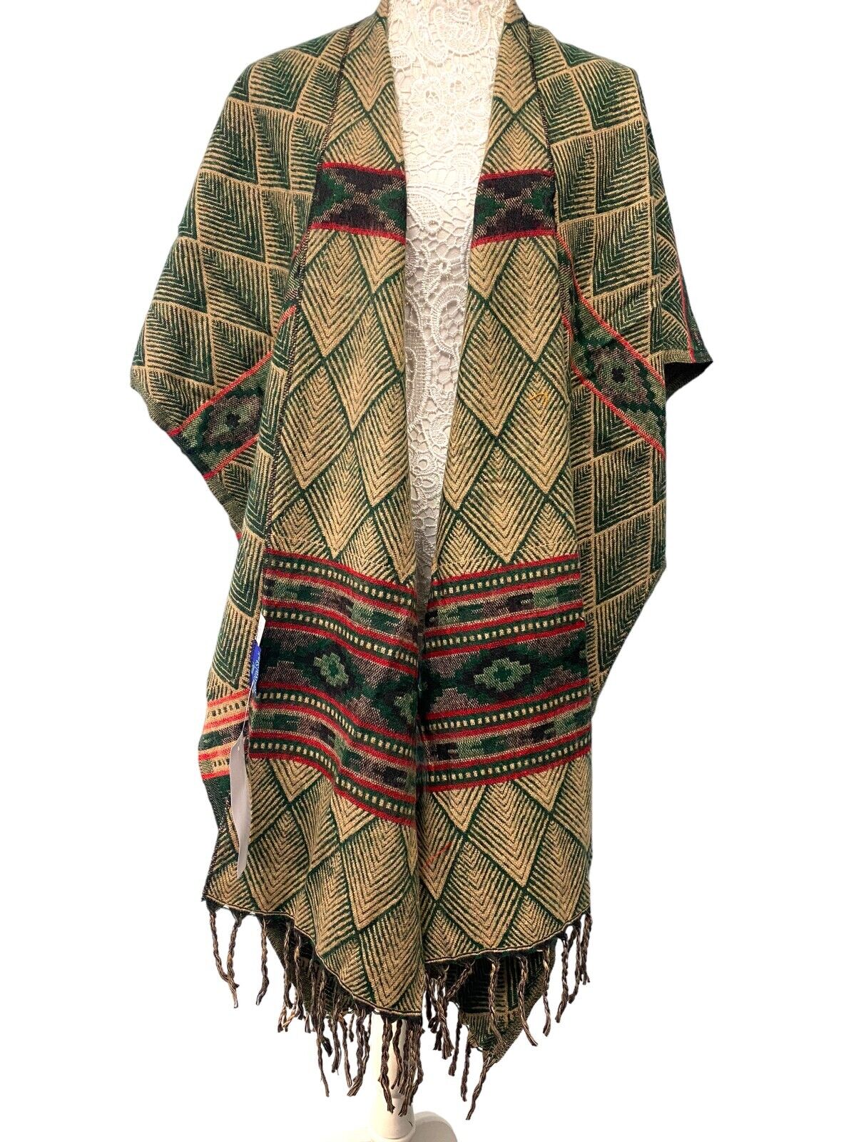 Festival Stall LTD Boho festival Clothing Festival Blanket Shawl Cape Wrap Poncho Throw Nepalese Yoga Hippy Boho ONE SIZE