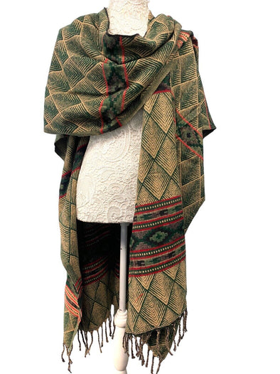 Festival Stall LTD Boho festival Clothing Festival Blanket Shawl Cape Wrap Poncho Throw Nepalese Yoga Hippy Boho ONE SIZE