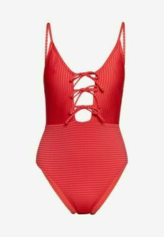 Festival Stall LTD Boho festival Clothing Red Swimsuit Topshop sexy high leg low back plunge Swimming Costume UK 10 EU 38