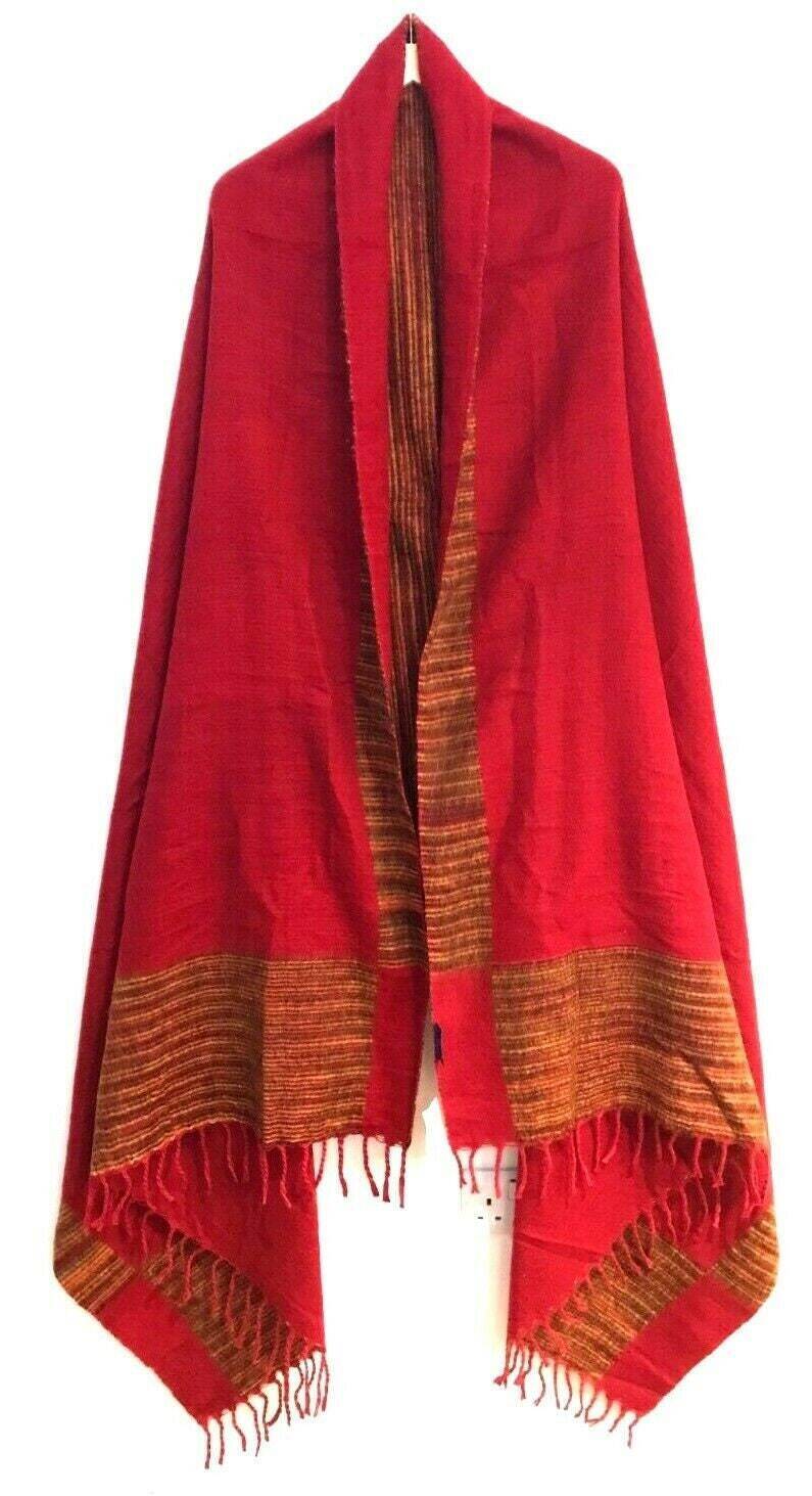 Festival Stall LTD Boho festival Clothing Shawl blanket poncho pashmina warm scarf wrap yoga meditation hippy boho fleece