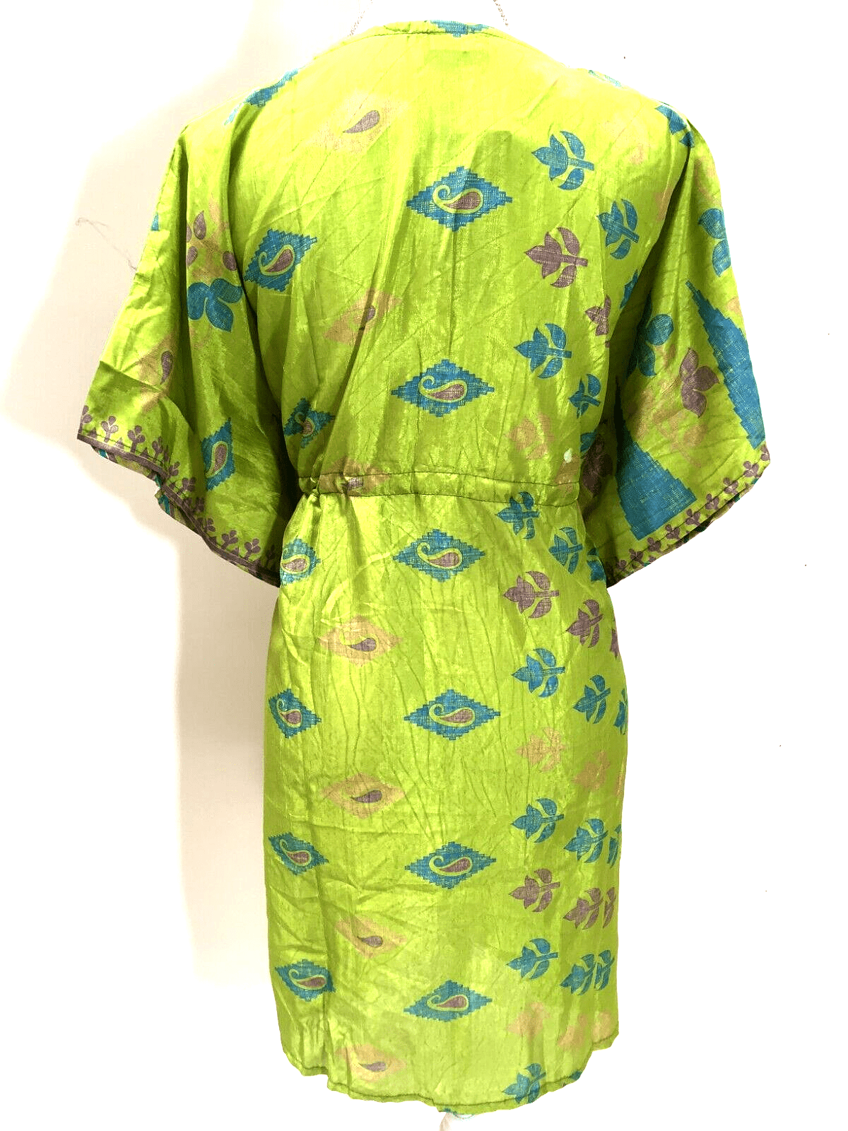 Festival Stall LTD Boho festival Clothing Tunic dress, Kaftan Top Cover up Boho hippy festival Sari Silk One Size 8 - 18