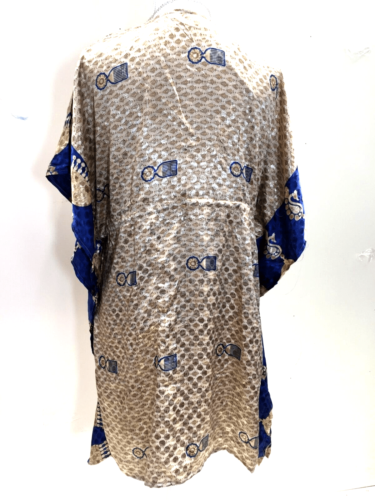 Festival Stall LTD Boho festival Clothing Tunic dress, Kaftan Top Cover up Boho hippy festival Sari Silk One Size 8 - 18