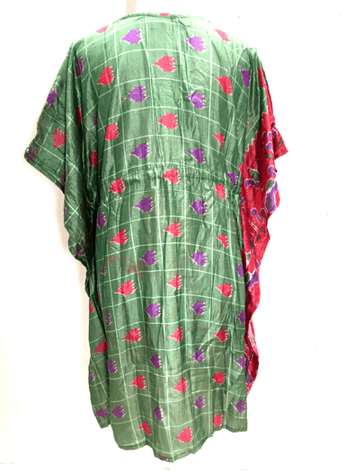 Festival Stall LTD Boho festival Clothing Kaftan Tunic Dress Top blouse Boho hippy festival Sari Silk Cover up UK 8 - 18