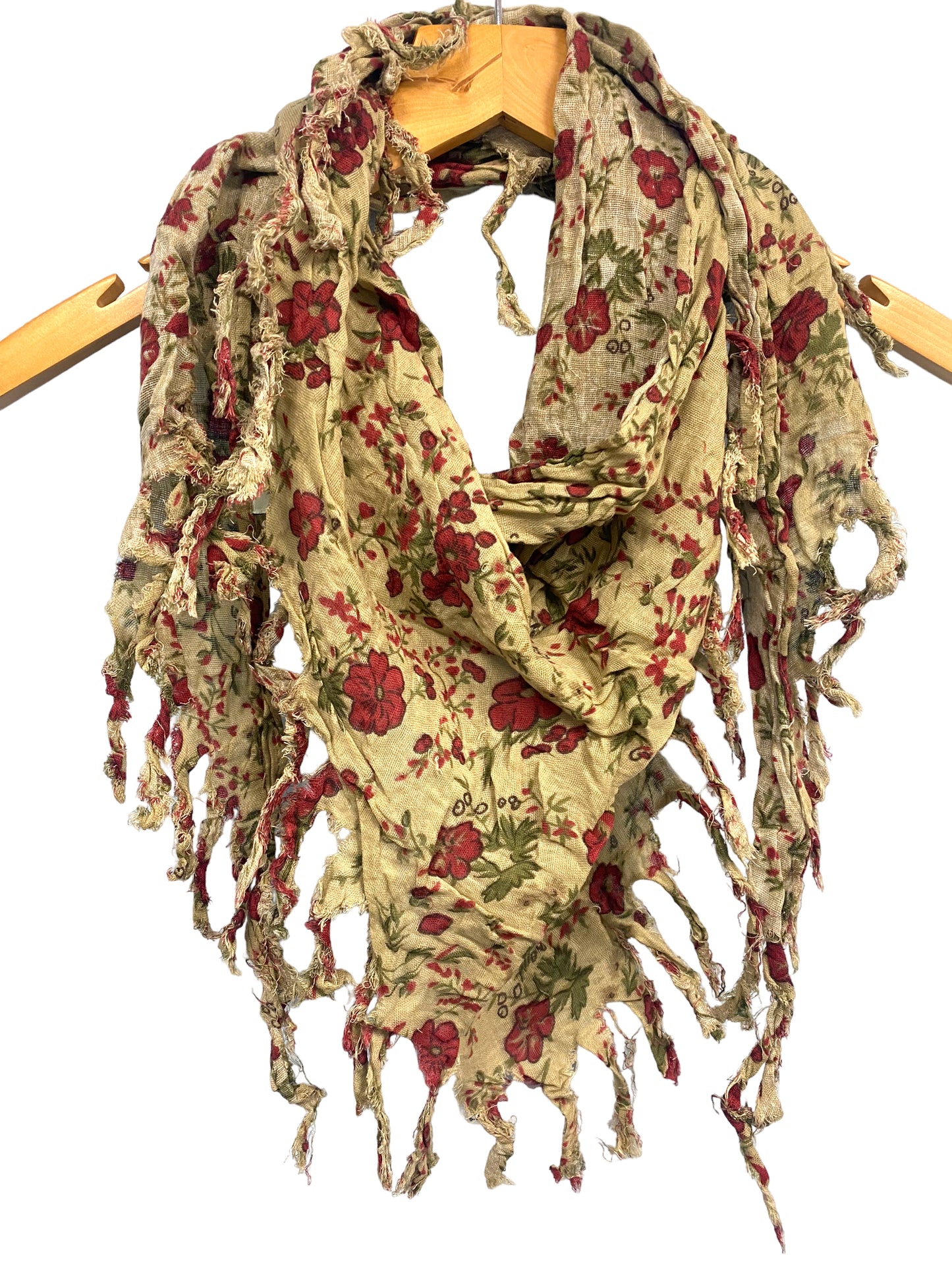 Pashmina scarf wrap Boho hippy pretty vintage ROSE PRINT warm soft shawl gift