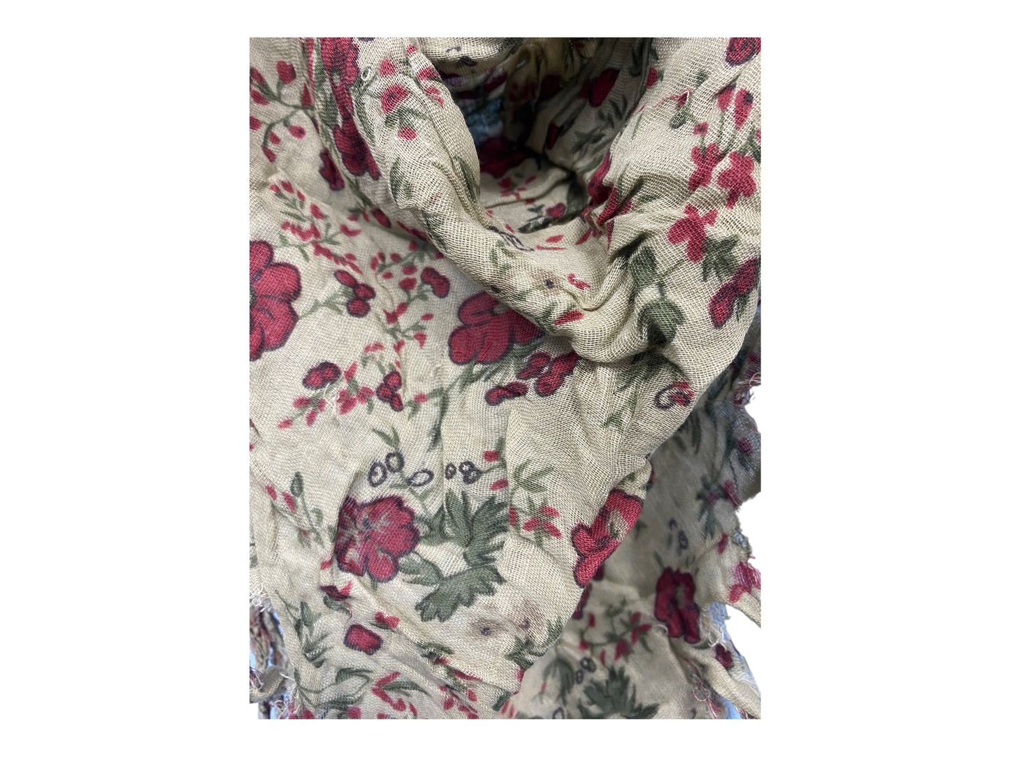 Pashmina scarf wrap Boho hippy pretty vintage ROSE PRINT warm soft shawl gift