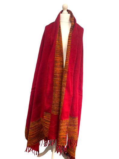 Shawl blanket poncho pashmina warm scarf  wrap yoga meditation hippy boho fleece