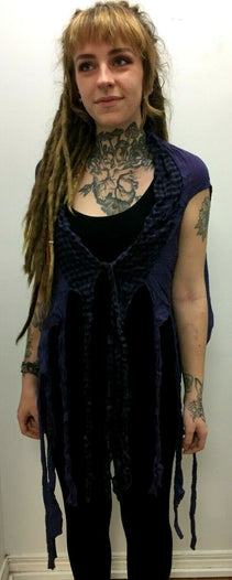 Scarf wrap pashmina shawl Boho hippy emo goth festival DREADLOCK PURPLE gift