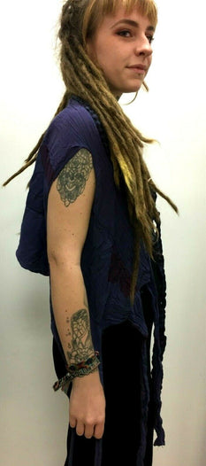 Scarf wrap pashmina shawl Boho hippy emo goth festival DREADLOCK PURPLE gift