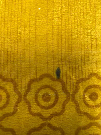 GOLD blouse Shrug crop top cover up Sari-Silk Boho Hippy Bell sleeve UK 16-20