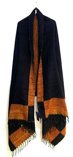 Boho blanket scarf xl hippy shawl poncho pashmina festival fleece reversible