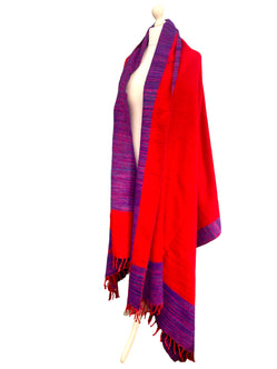 Shawl blanket poncho warm scarf  wrap yoga meditation hippy boho pashmina fleece