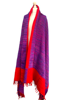 Shawl blanket poncho warm scarf  wrap yoga meditation hippy boho pashmina fleece