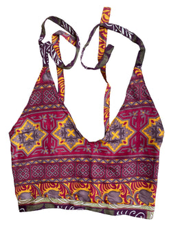 Pretty Crop Top sexy Boho Hippy Festival summer sun vest A B cup UK 8 10 12