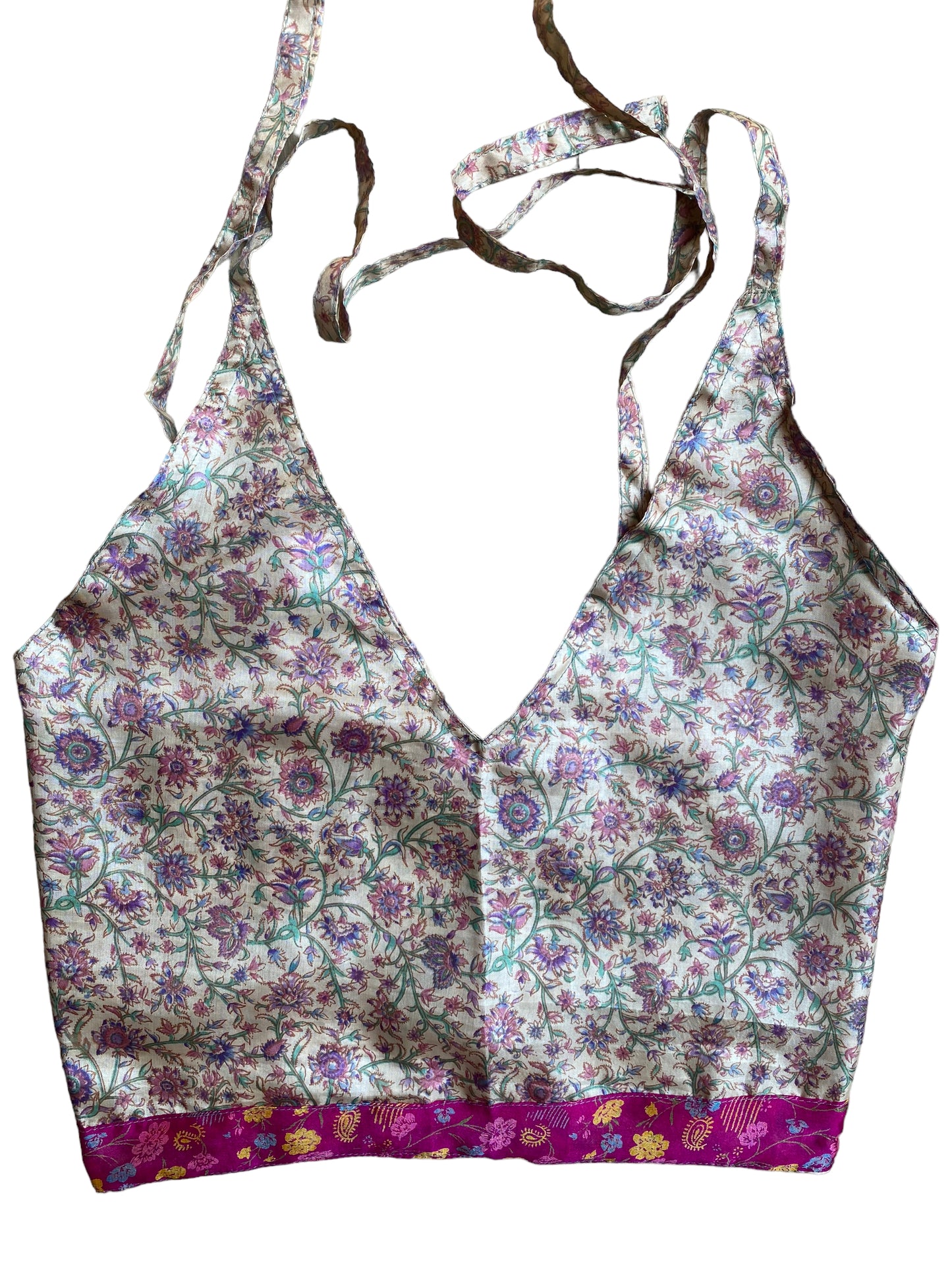 Pretty Crop Top sexy Boho Hippy Festival summer sun vest A B cup UK 8 10 12