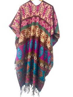 Festival Stall LTD Boho festival Clothing Wool blanket shawl throw cape wrap poncho nepalese yoga festival hippie boho