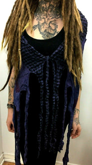 Festival Stall LTD Boho festival Clothing Boho hippy emo goth festival DREADLOCK PURPLE scarf wrap pashmina shawl gift