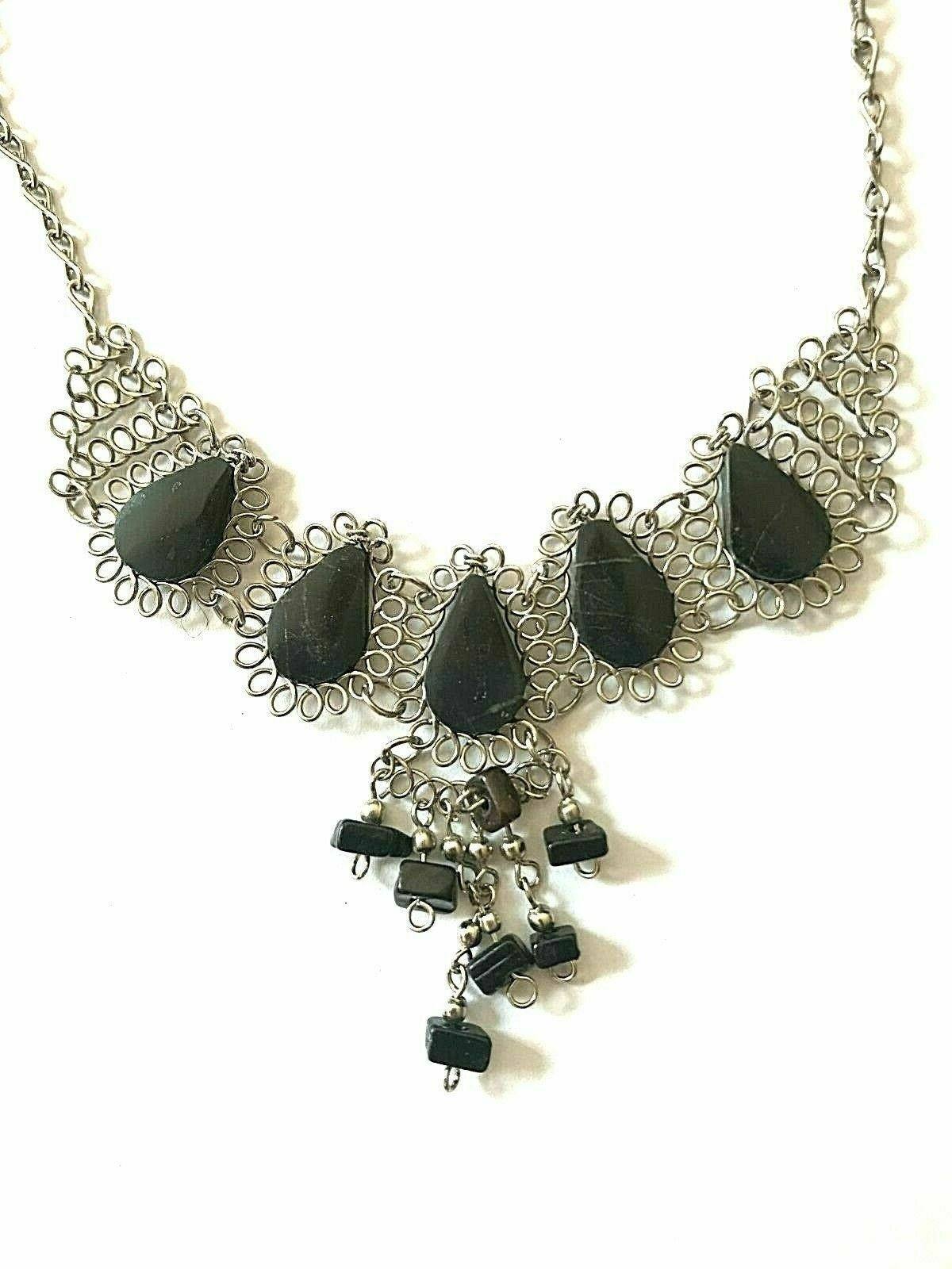 Festival Stall LTD Boho festival Clothing Boho hippy festival peruvian alpaca silver natural gemstone statement necklace 2