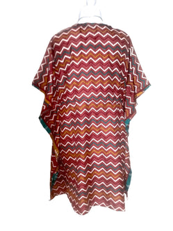 Festival Stall LTD Boho festival Clothing Boho hippy, festival Sari Silk Long Tunic, Kaftan Top Cover up dress UK 8 - 18