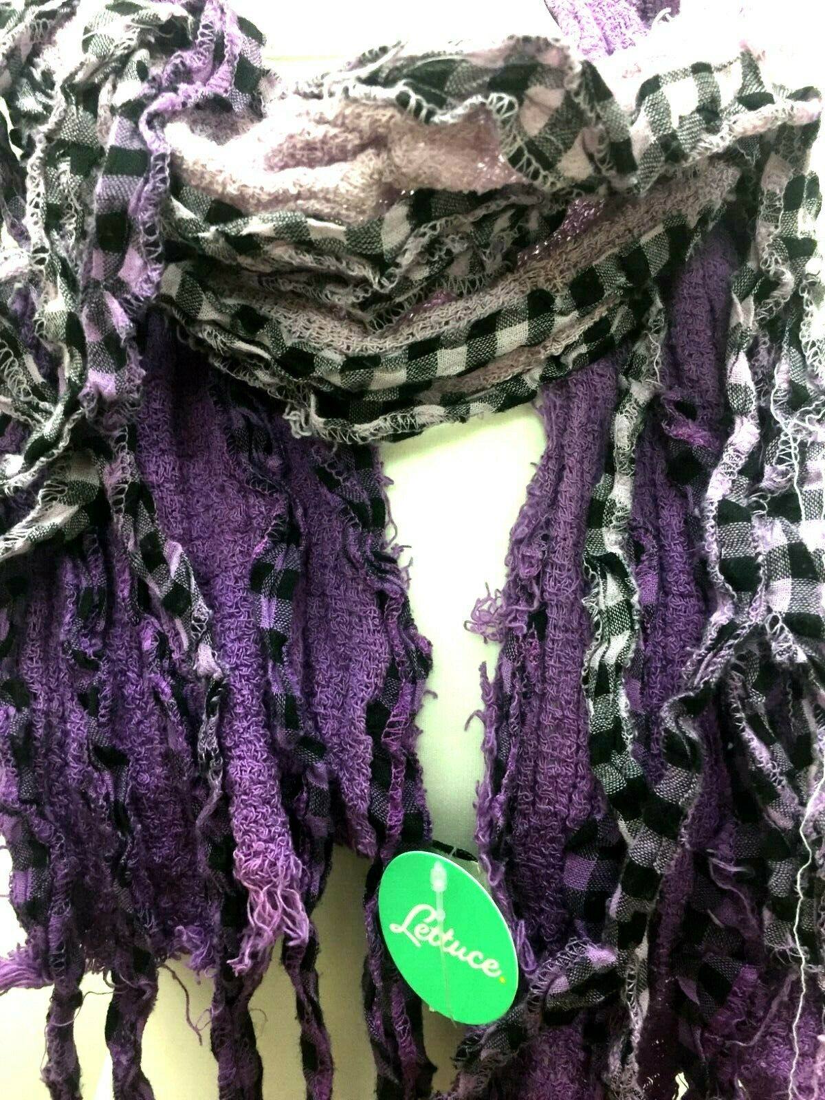 Festival Stall LTD Boho festival Clothing Boho hippy goth emo PURPLE dip dye festival LETTUCE scarf wrap pashmina gift