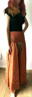 Festival Stall LTD Boho festival Clothing Boho hippy Sari Silk Wide Leg Yoga Pants trousers Festival Party UK 8-14 #83