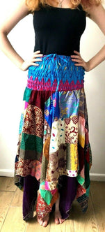 Festival Stall LTD Boho festival Clothing Festival boho hippie pixie gypsy patchwork long skirt summer sun dress one size