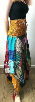 Festival Stall LTD Boho festival Clothing Festival Boho Hippie pixie gypsy Patchwork long Skirt summer sun dress ONE SIZE