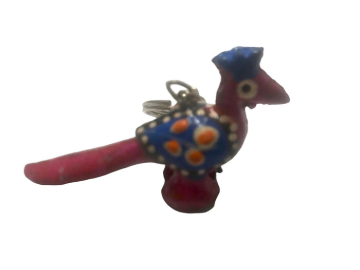 Festival Stall LTD Boho festival Clothing Handmade Ethnic Traditional Indian Peacock Keyring Keychain