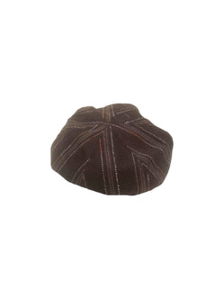 Festival Stall LTD Boho festival Clothing Peaky Blinders Brown Herringbone Hat Newsboy Flat Cap Wool Hat