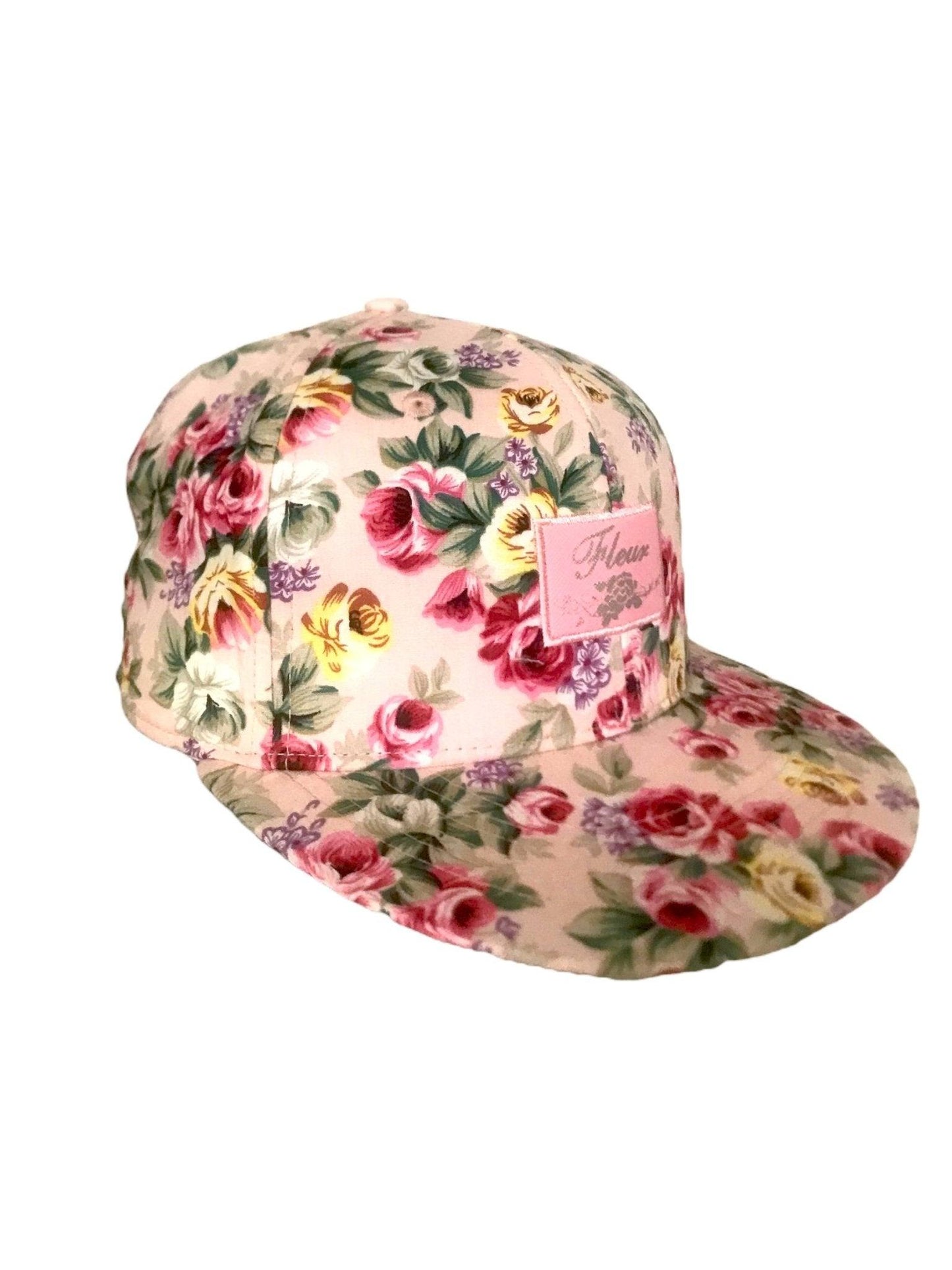 Festival Stall LTD Boho festival Clothing Pink Floral Print Baseball Hat Unisex Summer Sun beach festival Cap hippy boho