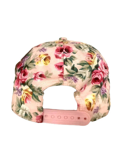 Festival Stall LTD Boho festival Clothing Pink Floral Print Baseball Hat Unisex Summer Sun beach festival Cap hippy boho